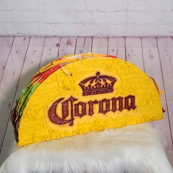 Corona Extra Taco Pinata Store Display Large Party Bar Man Cave Rare 24"x12"x6" - Picture 1 of 17